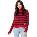 Tommy Jeans Mock Neck Stripe Sweater