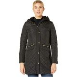 Cole Haan Quilted Faux Sherpa Lined Jacket