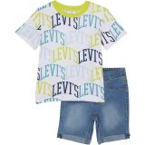 Levis Kids Graphic T-Shirt and Shorts Two-Piece Set (Little Kids)