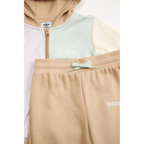 아디다스 adidas Originals Kids Color-Block Full Zip Hoodie Set (Infant/Toddler)