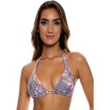Luli Fama Pinkin About You Triangle Halter Top