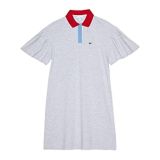 Lacoste Kids Short Sleeve Color-Blocked Collar Dress (Toddler/Little Kids/Big Kids)