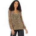MICHAEL Michael Kors Cheetah Print Long Sleeve Tunic