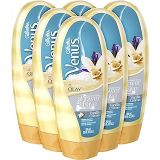 Gillette Venus with Olay Shower & Moisturizing Shave Cream, Vanilla Creme, 10 Ounce, Pack of 6
