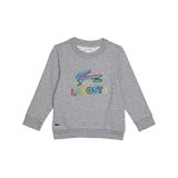 Lacoste Kids Rainbow Logo and Croc Classic Crew Neck (Toddleru002FLittle Kidsu002FBig Kids)