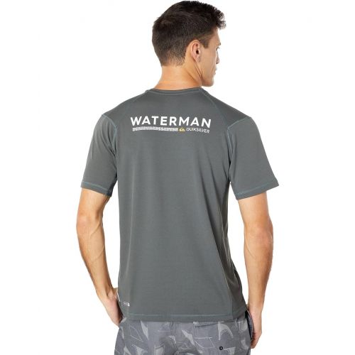 퀵실버 Quiksilver Waterman Check Short Sleeve Rashguard