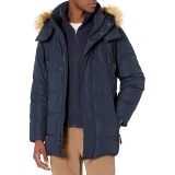 Marc New York by Andrew Marc Mens Conway Hooded Matte Shell Parka Jacket with Removable Faux Fur