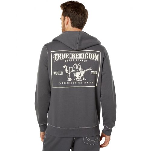 트루릴리젼 True Religion Big T Zip-Up Logo Hoodie