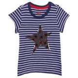 Hatley Kids Red Star Flip Sequins Graphic Tee (Toddleru002FLittle Kidsu002FBig Kids)