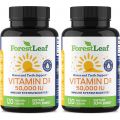 ForestLeaf - Vitamin D3 50,000 IU Weekly Supplement - Vegetable Vitamin D Capsules for Bones, Teeth, and Immune Support - Easy Swallow Pure Vitamin D3 50000 (120 Count (Pack of 2))