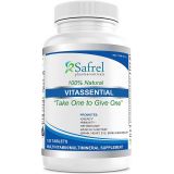 Safrel Vitassential One Daily Multivitamin for Men and Women - Organic Whole Food Vitamins  Gluten Free Vegan Supplement - 120 Tablets - Best for Energy, Immune Support, Muscle Fu