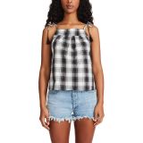 Steve Madden Plaid Out Top