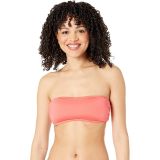 Kate Spade New York Heart Buckle Bandeau Bikini Top with Removable Soft Cups and Strap