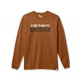 Carhartt Mens Relaxed Fit Heavyweight Long-Sleeve Workwear Graphic T-Shirt