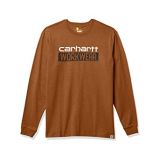 Carhartt Mens Relaxed Fit Heavyweight Long-Sleeve Workwear Graphic T-Shirt