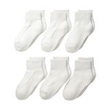 Jefferies Socks Seamless Sport Quarter Half Seamless Cushion 6 Pack (Infant/Toddler/Little Kid/Big Kid/Adult)