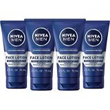 NIVEA Men Maximum Hydration Protective Face Lotion with SPF 15, 2.5 Fl. Oz., Pack of 4