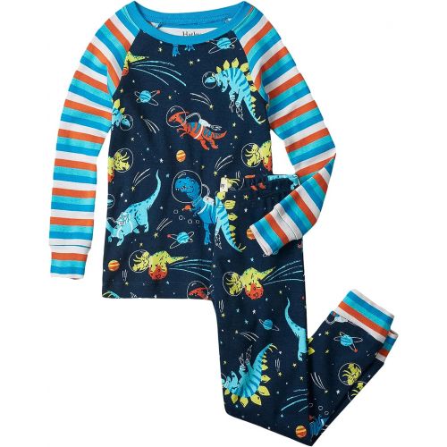 해틀리 Hatley Kids Space Dinos Organic Cotton Raglan Pajama Set (Toddleru002FLittle Kidsu002FBig Kids)