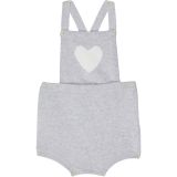 Janie and Jack Heart Sweater Bubble (Infant)