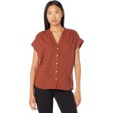 Madewell Collarless Central Shirt in Jacquard