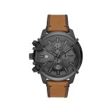 Diesel Griffed Chronograph Leather Watch - DZ4569