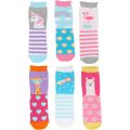 Jefferies Socks Unicorn/Llama/Giraffe/Flamingo Socks 6-Pack (Infant/Toddler/Little Kid/Big Kid)