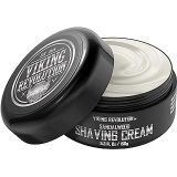Viking Revolution Luxury Shaving Cream for Men- Sandalwood Scent - Soft, Smooth & Silky Shaving Soap - Rich Lather for the Smoothest Shave - 5.3oz