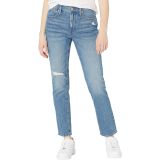 Madewell The Mid-Rise Perfect Vintage Jean in Ainsdale Wash: Knee-Rip Edition