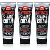 Pacific Shaving Company Caffeinated Shaving Cream, Paraben-Free, Made in USA, 7 oz (Pack of 3)