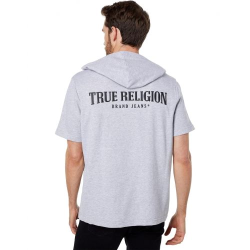 트루릴리젼 True Religion Arch Logo Short Sleeve Hoodie Tee