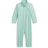 Polo Ralph Lauren Kids Striped Knit Cotton Oxford Coverall (Infant)