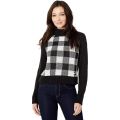 Tommy Jeans Mock Neck Plaid Sweater