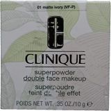 Clinique Superpowder Double Face Makeup - 01 Matte Ivory Vf-P By Clinique For Women - 0.35 Oz Powder 0.35 oz