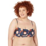 Madewell Madewell Second Wave Spaghetti-Strap Bandeau Bikini Top in Color Collage