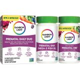 Rainbow Light Prenatal Vitamin, Vitamin C, D & Zinc, Daily Duo: Prenatal One Multivitamin for Women & Prenatal DHA with Folate, Omega-3 Fatty Acids, Gluten Free, 30 Tablets & 30 So