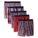 Hanes Mens Yarn Dye Exposed Waistband Boxer-Multiple Packs and Colors