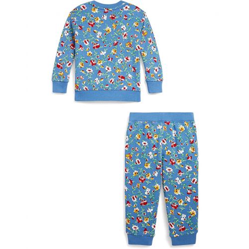 폴로 랄프로렌 Polo Ralph Lauren Kids Floral Spa Terry Sweatshirt & Pants Set (Infant)