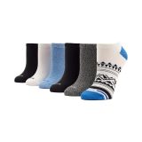 HUE Supersoft No Show Liner Socks 6-Pair Pack