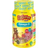 Lil Critters Omega-3 Vitamin Gummy Fish, 60 Count (pack of 3)