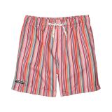 Toobydoo Retro Rainbow Stripes Classic Swim Shorts (Toddler/Little Kids/Big Kids)