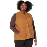 Carhartt Plus Size Rugged Flex Relaxed Fit Canvas Insulated Rib Collar Vest