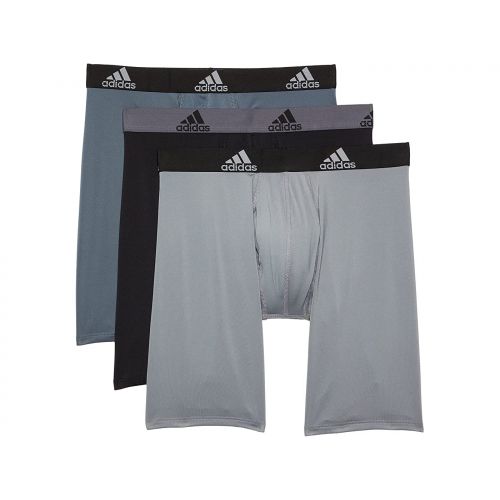 아디다스 Adidas Performance Long Boxer Brief Underwear 3-Pack