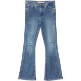 Levis Kids High-Rise Embroidered Flare Jeans (Big Kid)