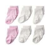 Jefferies Socks Non-Skid Scalloped Turncuff 6-Pack (Infant/Toddler)