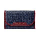 Tommy Hilfiger Kennedy II Flap Continental Wallet-Coated Square Monogram