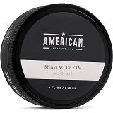 American Shaving Co. American Shaving Shaving Cream For Men (8oz) - Original Masculine Scent - Premium Natural Lathering Wet Shave Soap - Best Mens Shave Cream For Sensitive Skin - Leaves Skin Irritat