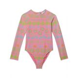 Roxy Kids Beach Day Together Long Sleeve One-Piece Swimsuit (Toddler/Little Kids/Big Kids)
