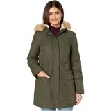 Levis Coated Cotton Parka with Sherpa and Faux Fur Hood