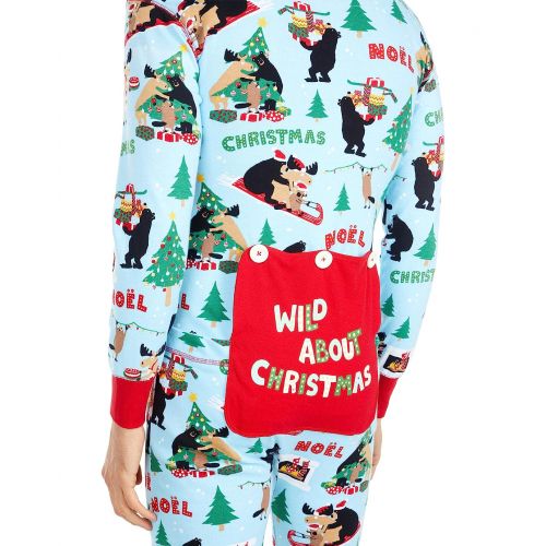  Little Blue House by Hatley Wild About Christmas Adult Union Suit One-Piece