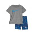 Nike Kids Dri-FIT Dominate Graphic T-Shirt and Shorts Two-Piece Set (Toddler)